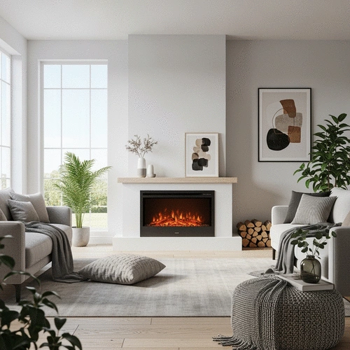 modern electric fireplace design ideas for Australian homes