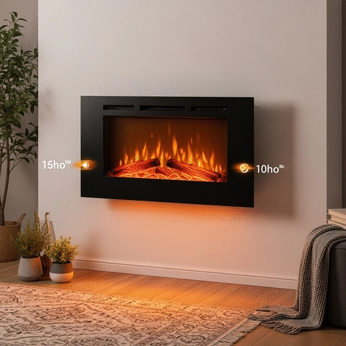 how to properly mount an electric fireplace to maximize heat efficiency